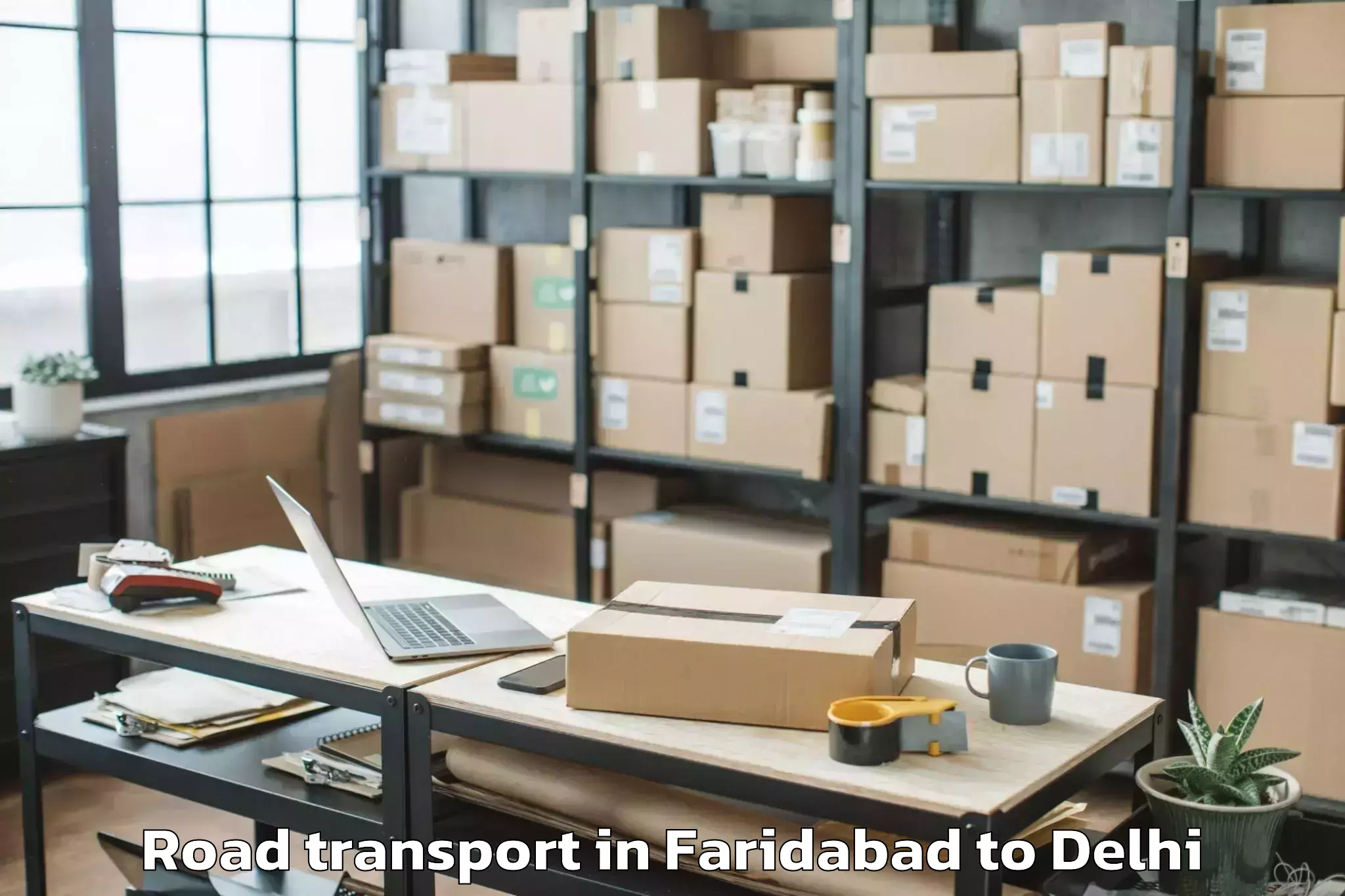 Get Faridabad to Patel Nagar Road Transport